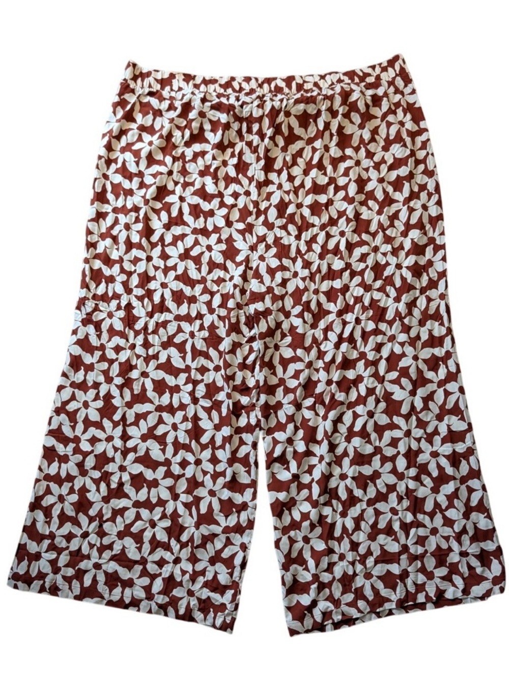 torrid Rust Floral Wide-Leg pants size 00